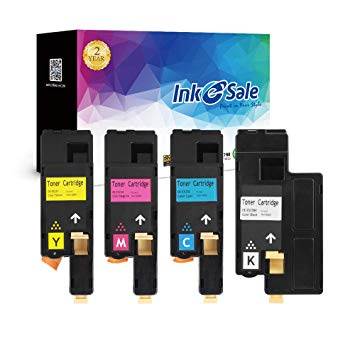 Ink E-Sale Replacement for Dell E525W E525 525 Toner Cartridge for use with Dell E525W Color Laser Printer, 4 Pack