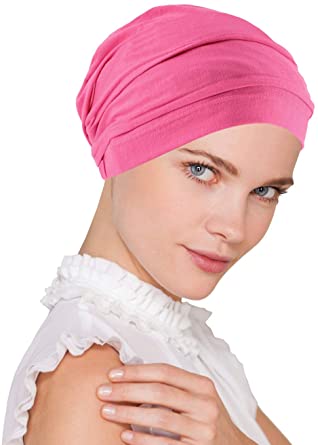 Lux Ultra Soft Bamboo Pleated Beanie Cap, Chemo Hats for Cancer