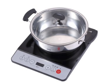 Midea 1500W Induction cooktop cooker with stainless steel pot