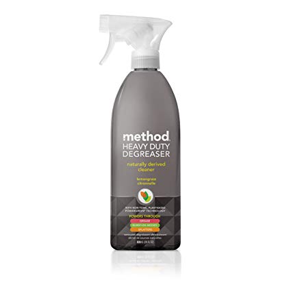 Method Heavy Duty Degreaser, Oven Cleaner and Stove Top Cleaner, Lemongrass, 28 Ounce (8 Count)