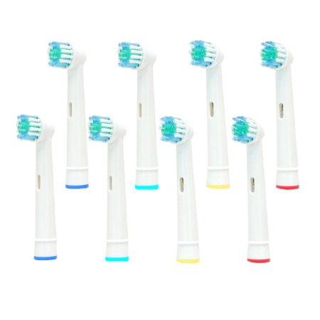 TEQIN 8pcs General Oral B Compatible Electronic Toothbrush Head Replacement for Oral-B EB17-4