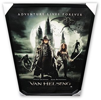 Hugh Jackson Kate Beckinsale Signed Autograp Movie Poster Framed Van Helsing GA