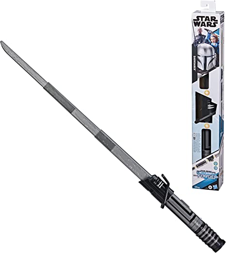 Star Wars Lightsaber Forge Darksaber Electronic Extendable Black Lightsaber Toy, Customizable Roleplay Toy for Kids Ages 4 and Up