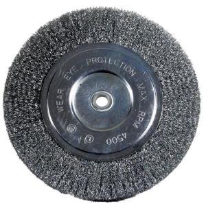 Avanti-Pro 8" Wire Wheel Coarse 5/8 in Arbor Ideal for Wood and Metal