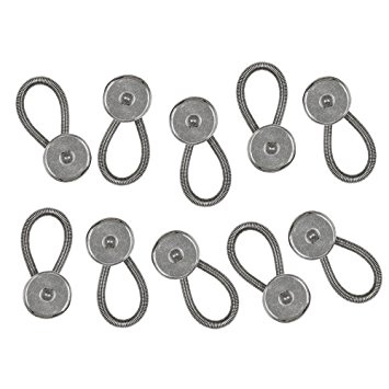 Comfy Clothiers 10-pack Collar Extenders (Metal Button Extender)
