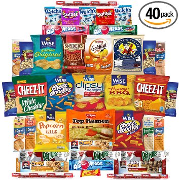 Snacks Care Package Gift (40 Count)