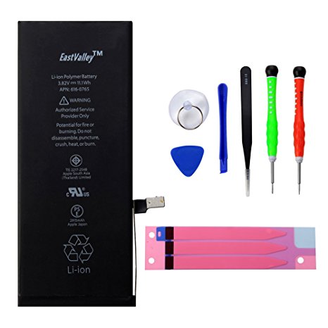 iPhone 6 PLUS Battery Replacement : New Zero Cycle 3.82V 2915 mAh Li-ion Battery for iPhone 6 Plus (5.5" Inch Only) with Tools and Instructions