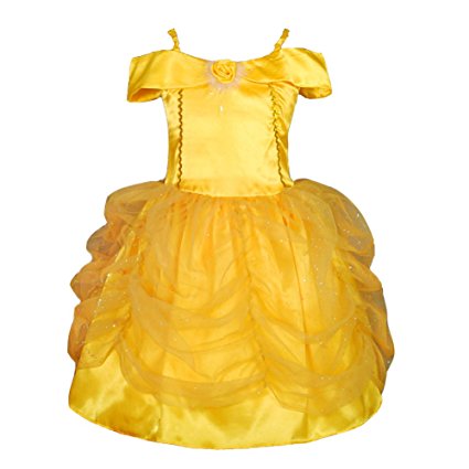 Dressy Daisy Girls' Belle Princess Costume Halloween Party Fancy Dresses FC017
