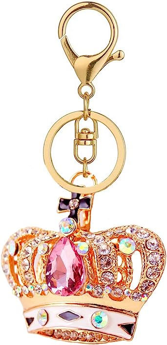 DYbaby Bling Bling Crystal Keychain Lovely Handbag Decoration Car Key Decoration for Womens and Girls