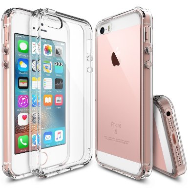 iPhone SE Case Ringke FUSION Crystal Clear PC Back TPU Bumper Drop ProtectionShock Absorption Technology for Apple iPhone SE 2016  5S 2013  5 2012 - Crystal View