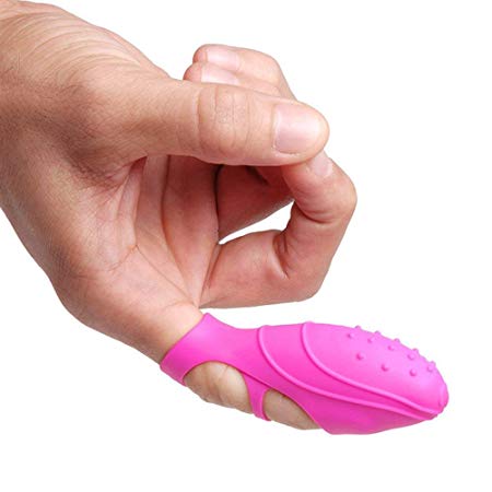 Portable Soft Silicone Mini Finger Massager Vibrator Dancer Shoes Shape Massager -Pink