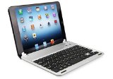 iClever HB045 Sleek Aluminum Bluetooth Keyboard Shell Case with Stand and Smart Cover Auto Sleep  Wake Feature for Apple iPad Mini 3 2 1