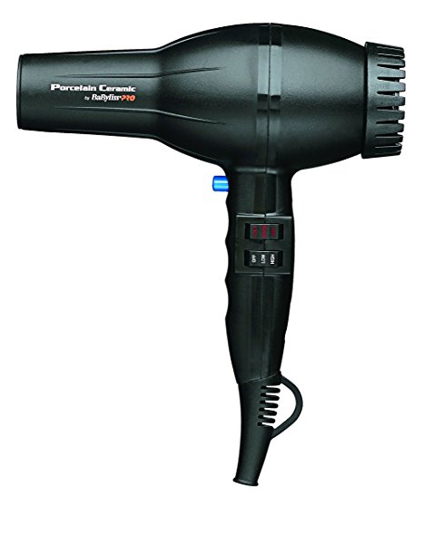 BaBylissPRO Porcelain Ceramic 2800 Dryer, Black