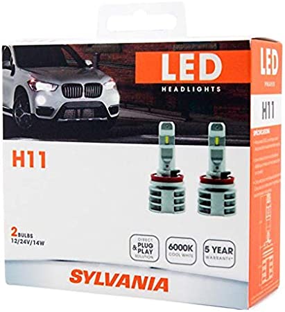 H11 Sylvania LED Headlight Bulb, 2-pk