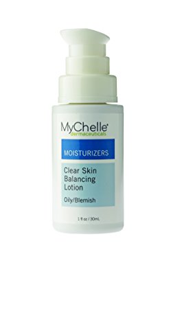 MyChelle Clear Skin Balancing Lotion, Oil-Free Moisturizer with Probiotics for Oily and Blemish-Prone Skin Types, 1.0 fl oz