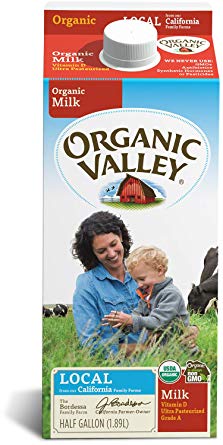 Organic Valley, Whole Ultra Pasteurized Milk, Organic, Half Gallon