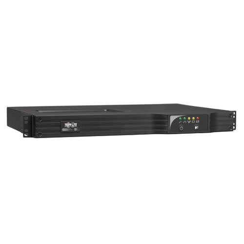 Tripp Lite 1000VA Smart UPS Back Up, Sine Wave, AVR, 120V 800W Line-Interactive, SNMP Card, 1U Rackmount, USB, DB9 (SMART1000RM1UN)