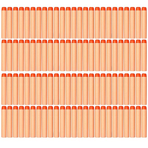 AMOSTING Refill Darts 100PCS Bullets Ammo Pack for Nerf N-Strike Elite Series