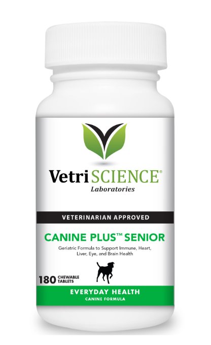VetriScience Laboratories Canine Plus Senior Chewable Tablets, 180 Count