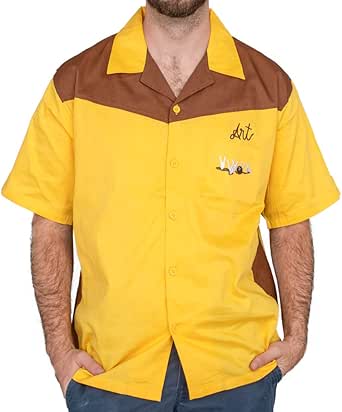 Ripple Junction The Big Lebowski Team Dude Bowling Gold Button-Down Shirt Costume