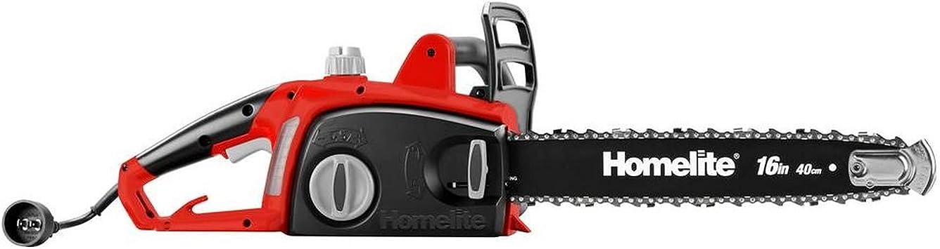 Homelite UT43123 16 Inch 12 Amp Electric Chainsaw with Automatic Bar and Chain Oiler
