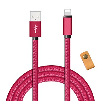 JFA PowerLine Lightning Cable (3ft) Lightning Cables for iPhone X / 8 / 8 Plus / 7 / 7 Plus 6s / 6s Plus / 6 / 6 Plus/ 5s / 5, iPad mini / 4 / 3 / 2, iPad Pro (Red)