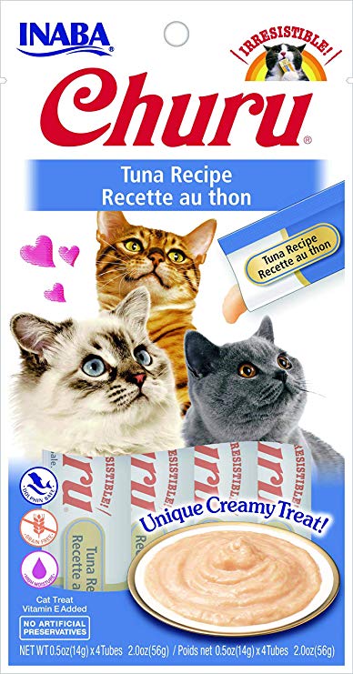 INABA Churu Lickable Purée Natural Cat Treats