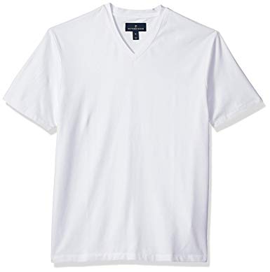 Amazon Brand - BUTTONED DOWN Men's Short-Sleeve V-Neck Supima Cotton Stretch T-Shirt