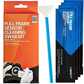 VSGO Full Frame DSLR SLR Camera Sensor Cleaning Swab Kit DDR-23 for Nikon Canon Digital Camera (Box of 10 X 24mm Swab)