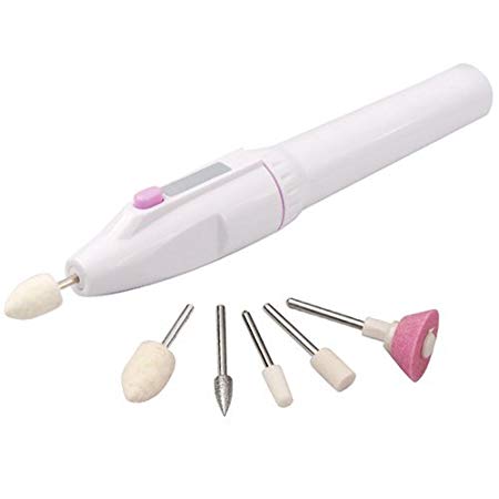 Yimart Professional Pen Shape Nail Drill Art File Electric Manicure Set With 5 Bits