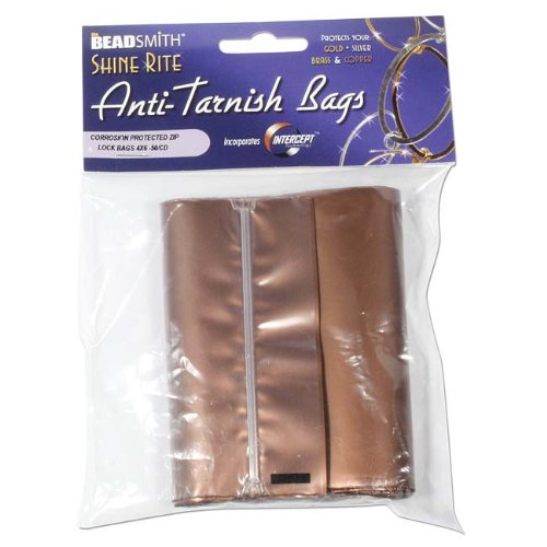 Shine Rite Anti-Tarnish Self Sealing Plastic Bags 4 x 4 Inches (10 Bags)