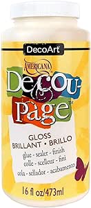 DecoArt 16-Ounce Decoupage Glue, Gloss Finish