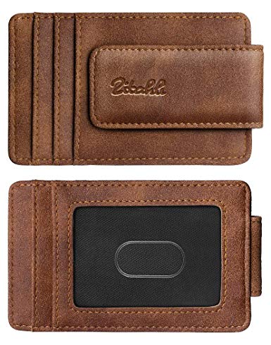 Money Clip Wallet For Men,Front Pocket Card Holder Slim Wallet With Strong Magnetic,RFID Blocking&Anti-magnetic