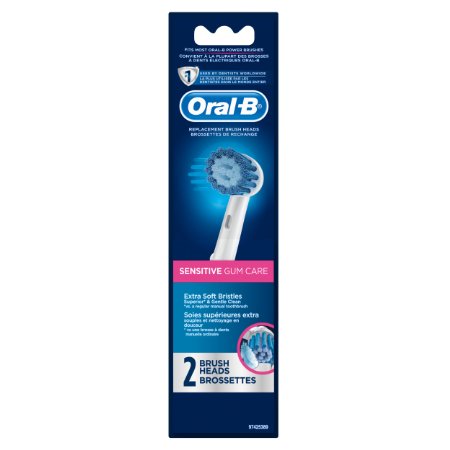 Oral-B Sensitive Replacement Electric Toothbrush Head 2 Count