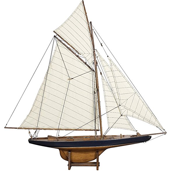 Authentic Models America's Cup Columbia 1901 Yacht, Small
