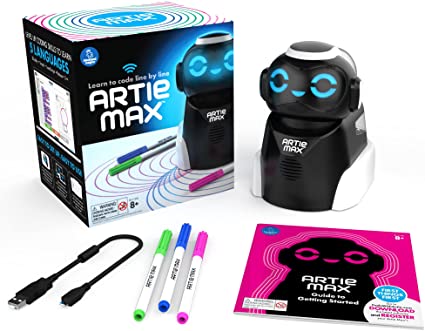 Educational Insights Artie Max The Coding, Drawing Robot, STEM Toy, for Boys & Girls, Ages 8