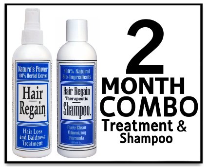 Hair Regain - Hair Loss Treatment & Hair Thickening Shampoo - No Sulfates