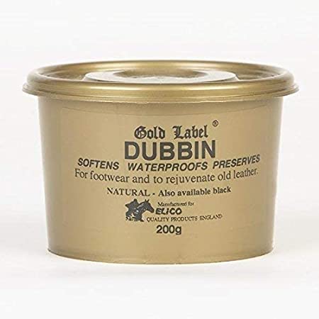 Gold Label DUBBIN softens waterproofs and preserves footwear rejuvenate old leather