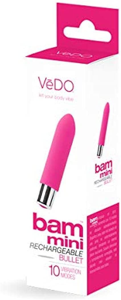 VeDO Bam Mini Rechargeable Bullet Vibrator (Pink)