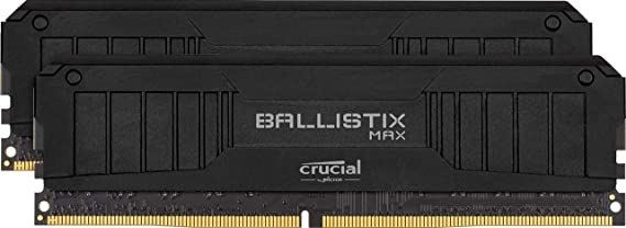 Crucial Ballistix MAX BLM2K16G40C18U4B 4000 MHz, DDR4, DRAM, Desktop Gaming Memory Kit, 32GB (16GB x2), CL18, Black