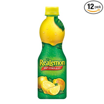 ReaLemon 100% Lemon Juice, 8 fl oz bottles (Pack of 12)