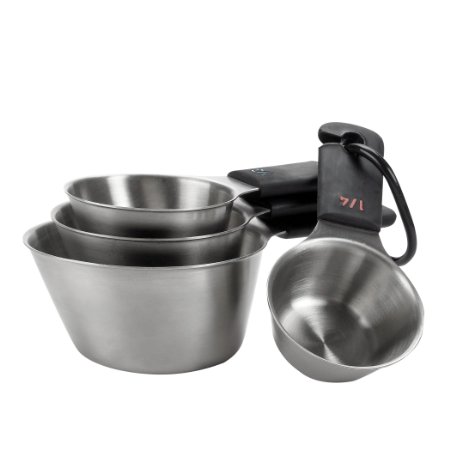 Oxo Good Grips Measuring Cup Set, Stainless Steel, 4-Pc