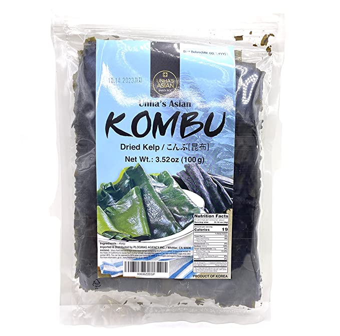 Korean Kombu Dried Kelp – Dried Seaweed Kelp, DASHI, 100% Natural 3.52 Ounce 1 Pack, Product of Korea