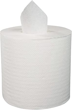Boardwalk BWK6400 6400 Center-Pull Hand Towels, 2-Ply, Perforated, 7 7/8" x 10", 600 Sheets Per Roll (Case of 6 Rolls)