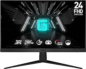 MSI FHD Rapid IPS Gaming Free Sync 1ms 1920 x 1080 180Hz Refresh Rate 24" Gaming Monitor (Optix G2412F)