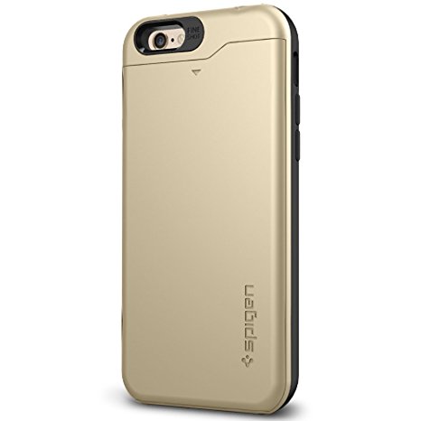 Spigen Slim Armor CS iPhone 6s Case / iPhone 6 Case with Slim Dual Layer Waller Design Card Holder Case for Apple iPhone 6S / iPhone 6 - Champagne Gold