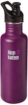 Klean Kanteen Classic Single Wall Stainless Steel Bottle With Leak Resistant Sport Cap 3.0