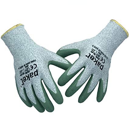 Pakel 5300-30-7 High Performance Non-Slip Level 5 Cut Resistant Knit Wrist Gloves (Size 7)