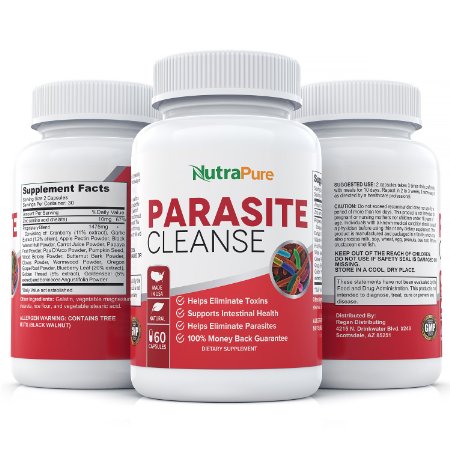Rapid Parasite Cleanse for Humans - Intestinal Parasite Purge Detox to Help Kill Pin Worms Ring Worms Tape Worm and Parasite Infections Black Walnut and Wormwood Natural Parasite Detox for Adults
