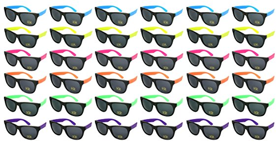 Edge I-Wear Neon Party Sunglasses(Pack of 36)